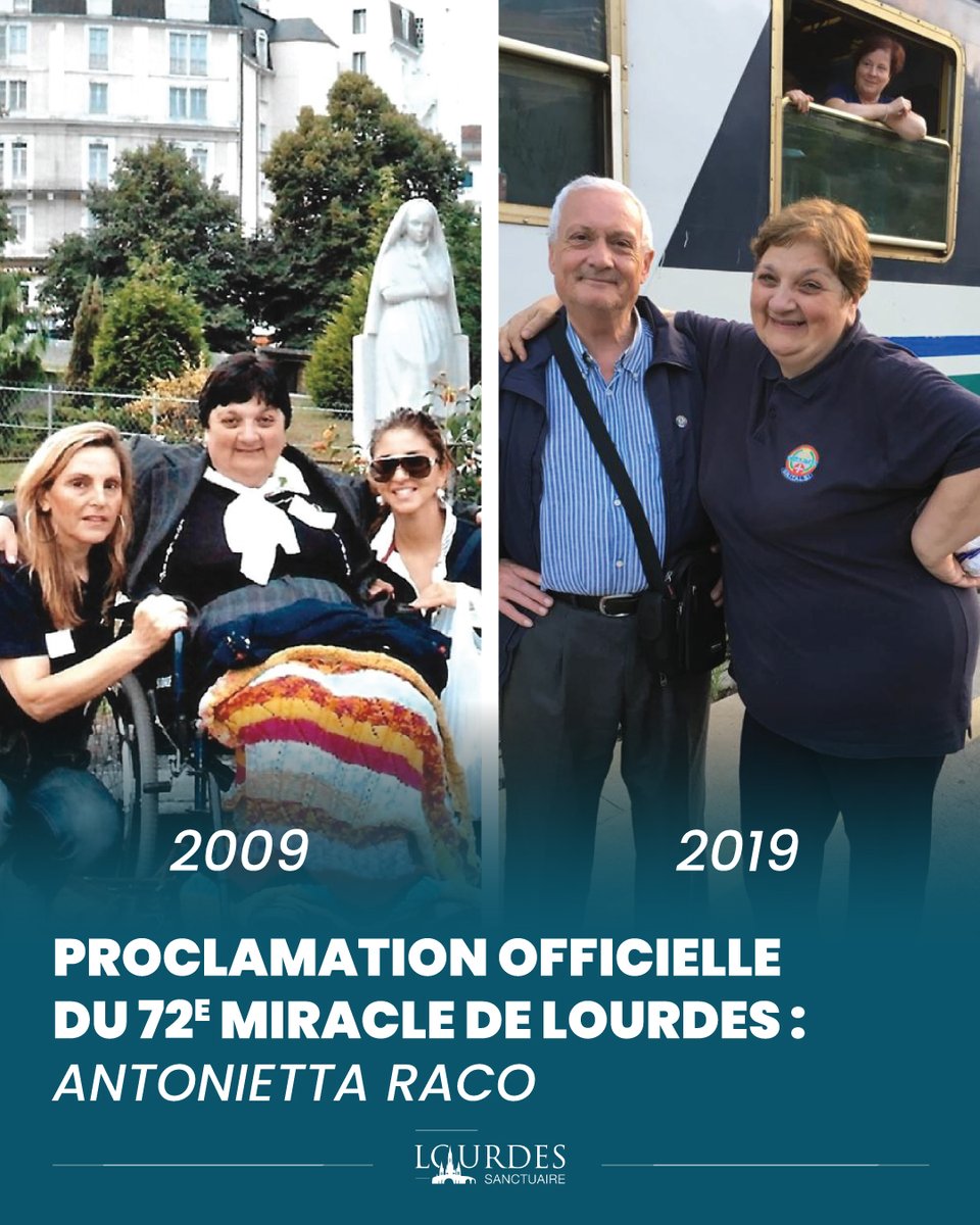 lourdes_france's tweet photo. Mercredi 16 avril 2025 - Le Sanctuaire Notre-Dame de Lourdes accueille la proclamation officielle du 72ᵉ miracle de Lourdes par Mgr Vincenzo Carmine Orofino, évêque du diocèse de Tursi-Lagonegro (Province de MATERA), Italie.

En savoir plus : https://t.co/XLfQyQmMo3

1/4 https://t.co/NC8ViR9CEe