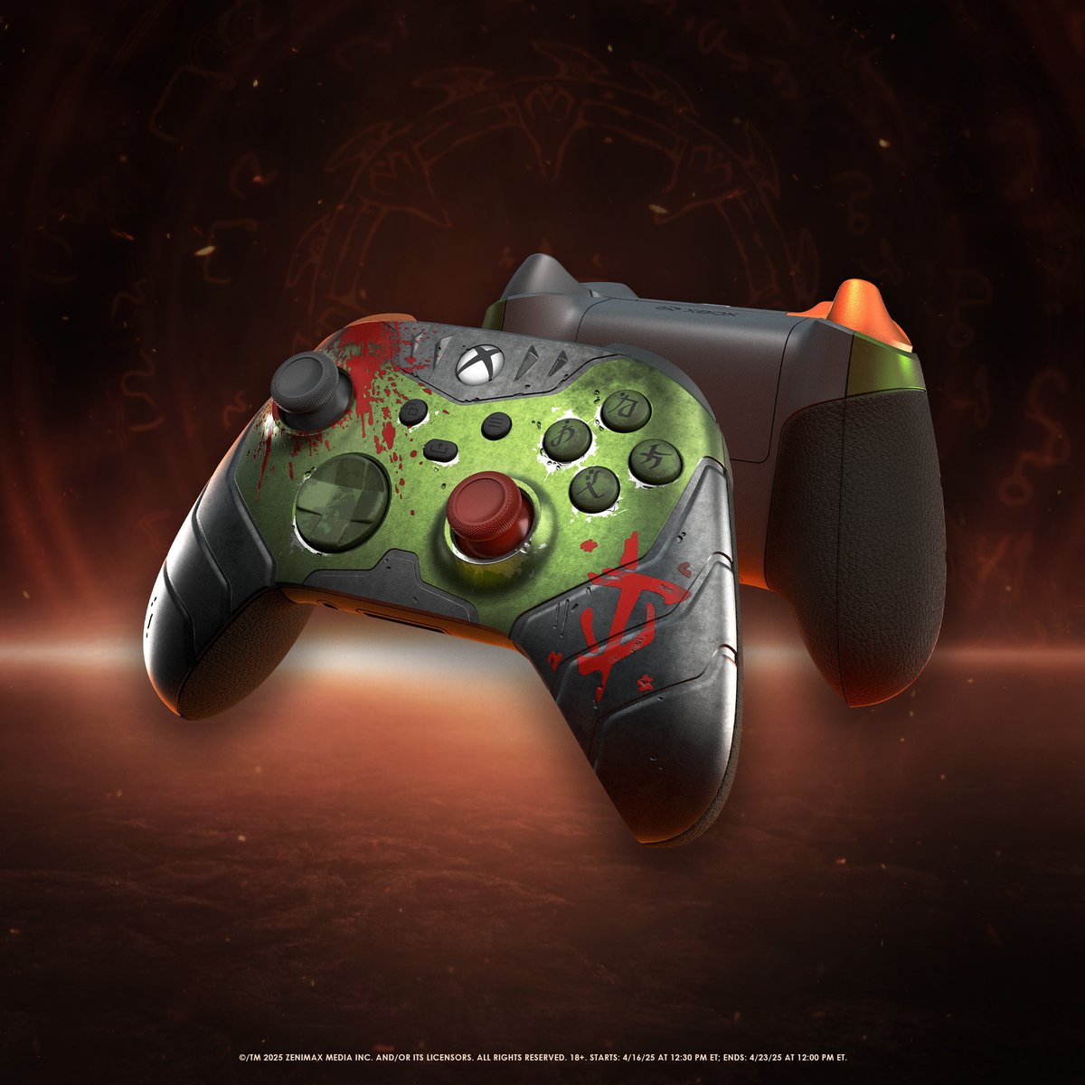 Follow and repost for a chance to win this DOOM: The Dark Ages Limited Edition Xbox Wireless Controller. #DOOMSweepstakes

For rules and eligibility: beth.games/4ijDM7s
