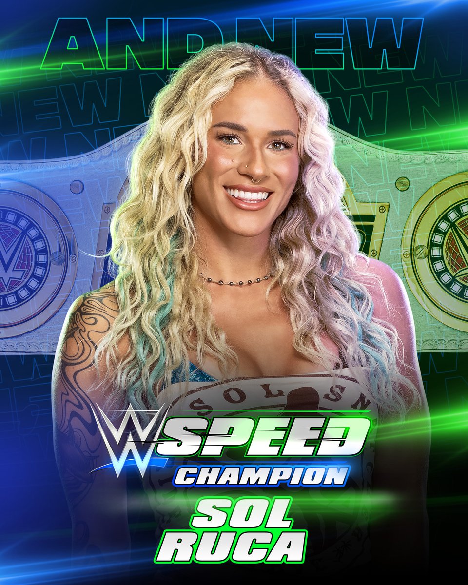 .<a href="/SolRucaWWE/">Sol Ruca</a> is your NEW #WWESpeed Women’s Champion! 🏆🔥