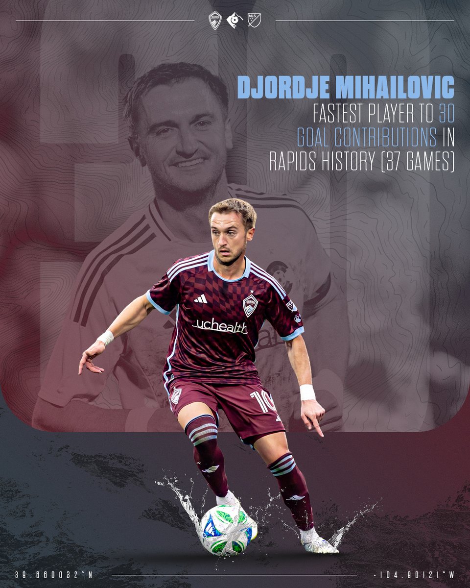 37 games. 30 goal contributions. No one’s done it faster in Burgundy.

#Rapids96