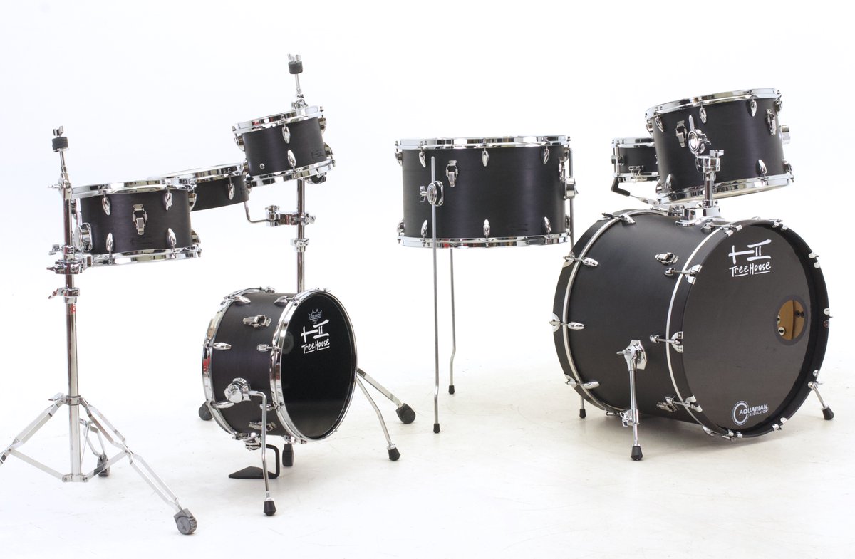 TreeHouseDrums's tweet photo. Based on the idea of a CS-6PC, this customer wanted the flexibility of either a CS-Nano or a CS-6PC...so a couple of shared/overlapped diameters &amp; repositioning of floor tom leg brackets got this package to maximum flexibility! Learn more: https://t.co/1Q4YuRjaCW https://t.co/5wZ4JyYIxJ
