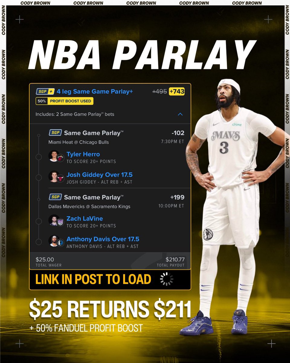 Cody Brown Bets tweet media