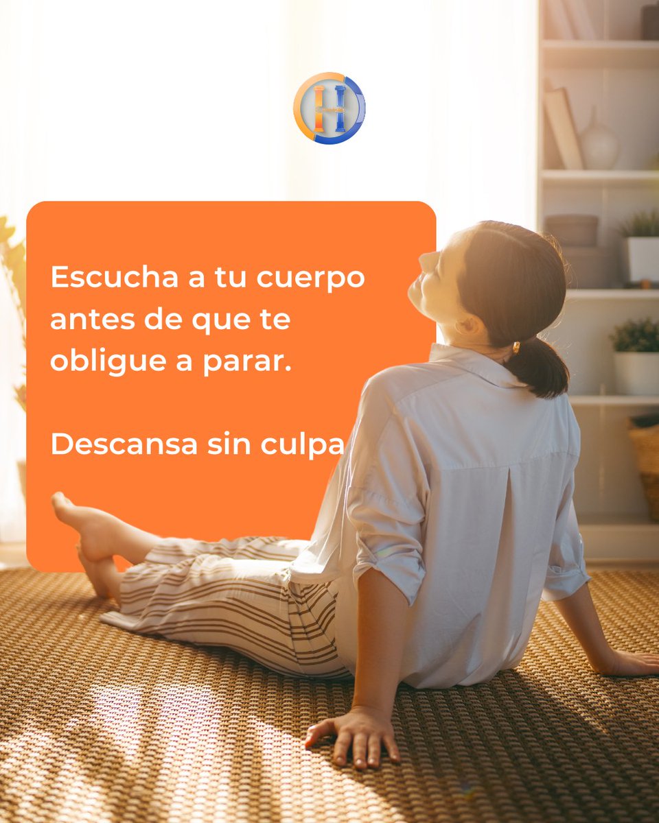 💙 Escucha a tu cuerpo antes de que te obligue a parar.

El descanso es parte del proceso, no una pérdida de tiempo. Cuida tu bienestar.

#AutoCuidado #SaludMental #Descanso