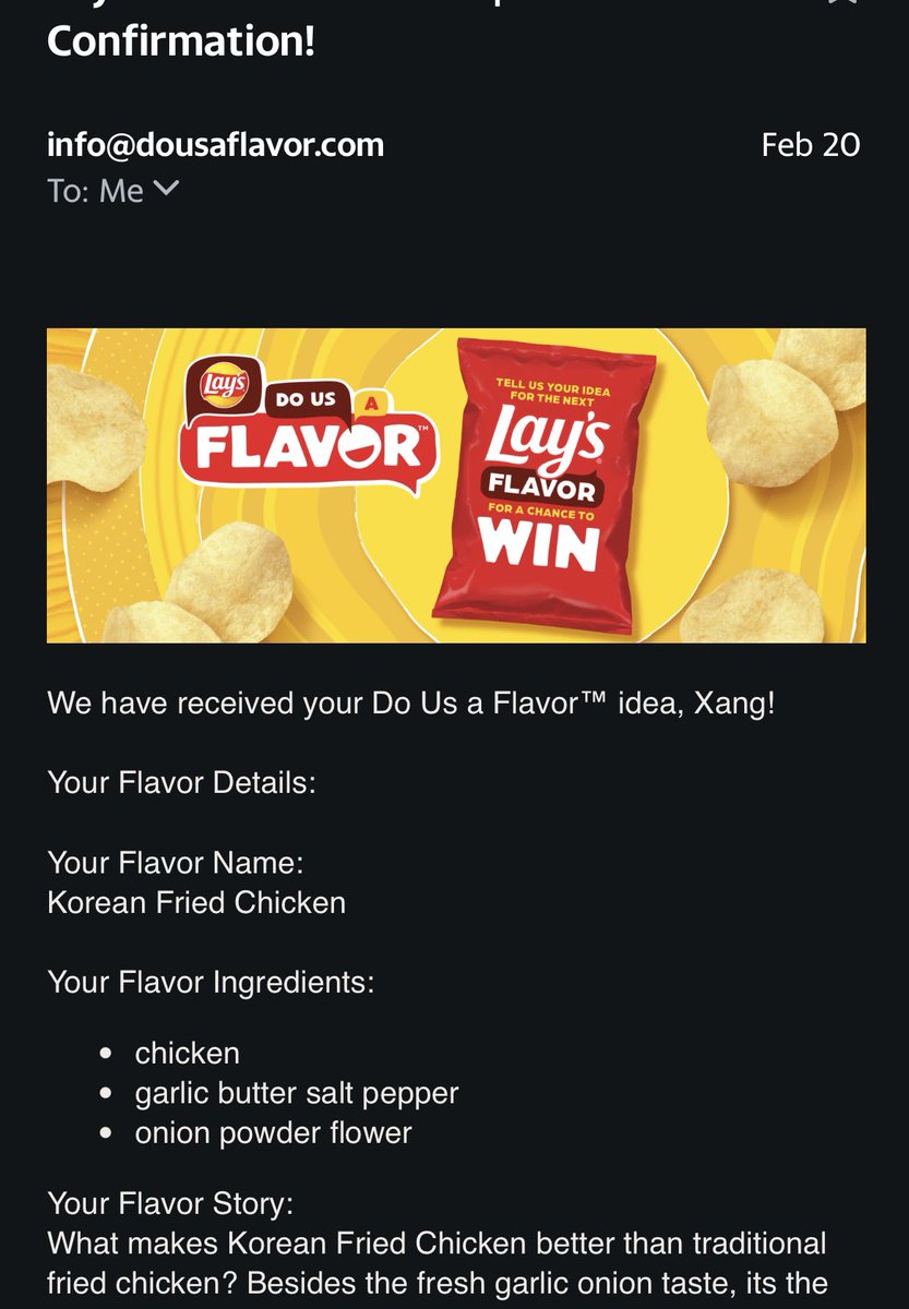 CoachXang's tweet photo. Again?!? Say it ain’t so @Fritolay @PepsiCo! First it was my flamin hot dills and now someone else gets credit and a chance to win a milli for the same exact flavor - this ain’t right. 😢 https://t.co/aTngN0nouC