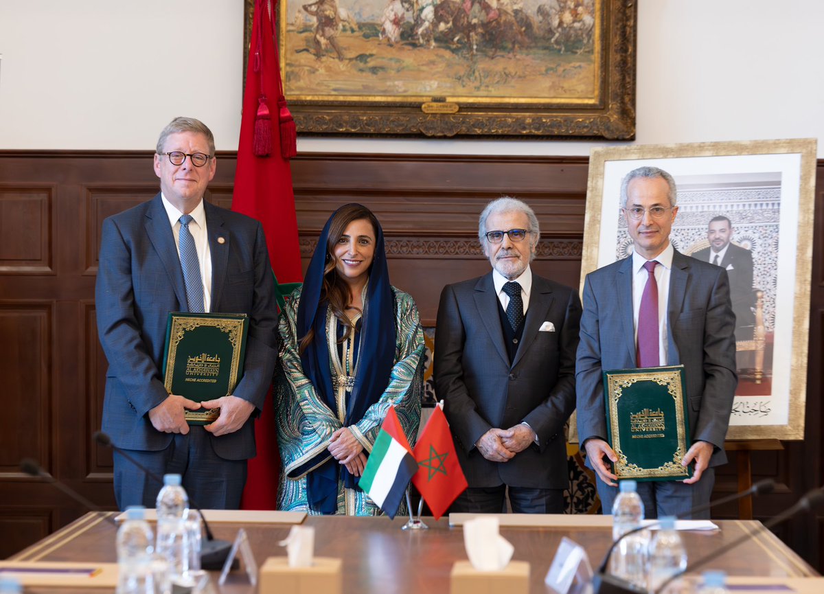 متحمسون بالجامعة الأميركية في الشارقة بشراكتنا مع جامعة الأخوين في المغرب لتعزيز الدراسات العربية والذكاء الاصطناعي، وفتح آفاق جديدة للتبادل الثقافي والبحث العلمي من أجل مستقبل أكاديمي أكثر ثراءً.