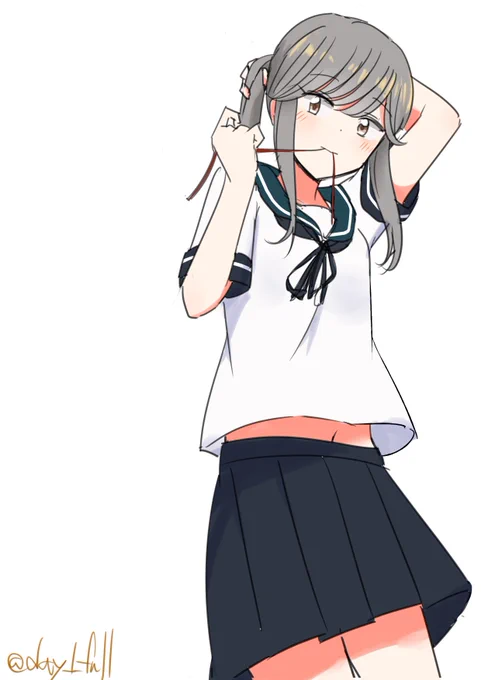 薄雲#艦これ版深夜の真剣お絵描き60分一本勝負 #艦これ版真剣お絵描き60分一本勝負_20250416 