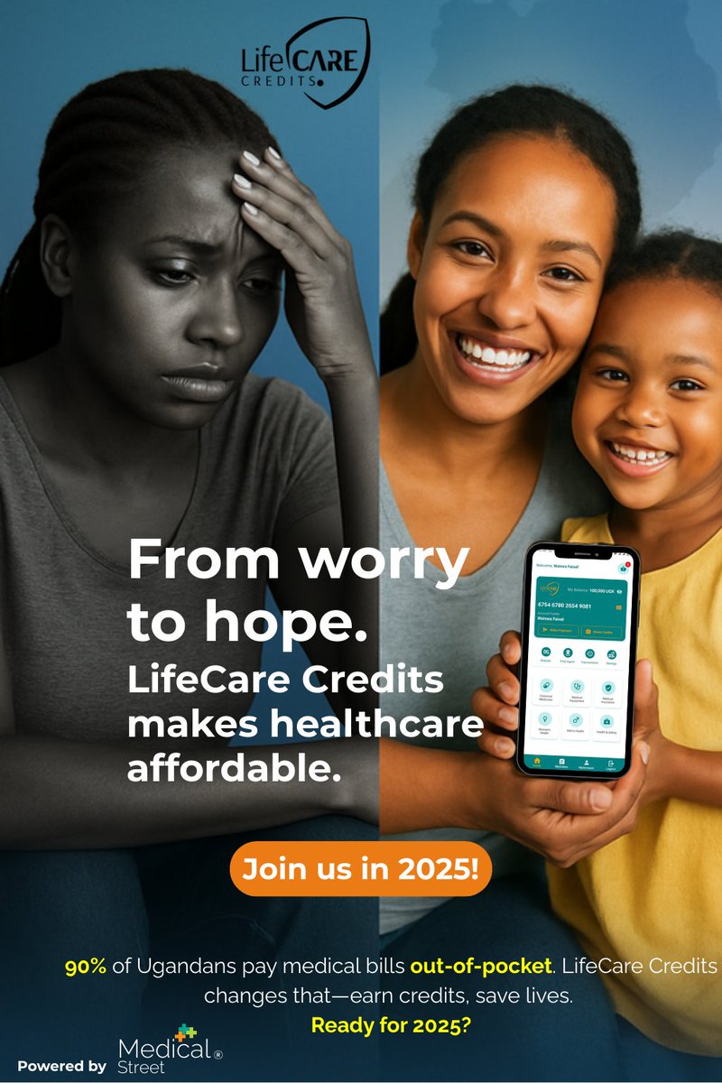 90% of Ugandans pay medical bills out-of-pocket. LifeCare Credits changes that—earn credits, save lives. Ready for 2025?  #LifeCareCredits”