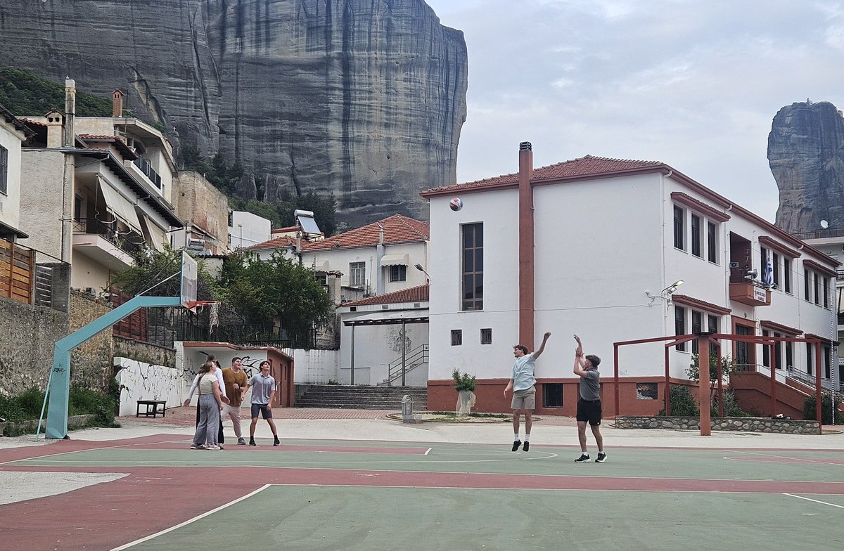 When in Greece, you must represent team USA! 🏀🇬🇷vs🇺🇸