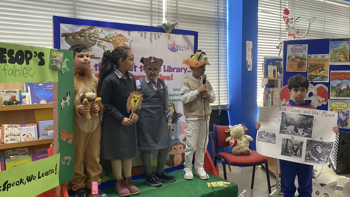 Dawha Library (@librarydawha) on Twitter photo Fables aren’t just for kids — they carry timeless wisdom in the simplest of tales. One forest, one animal, one lesson… and a world of meaning. #FableStories <a href="/HanaJoumaa/">Hana Joumaa</a> <a href="/makdawhaschool/">Makassed Dawha School</a> <a href="/soha_nj/">Soha Najem</a> Fables aren’t just for kids — they carry timeless wisdom in the simplest of tales. One forest, one animal, one lesson… and a world of meaning. #FableStories <a href="/HanaJoumaa/">Hana Joumaa</a> <a href="/makdawhaschool/">Makassed Dawha School</a> <a href="/soha_nj/">Soha Najem</a>