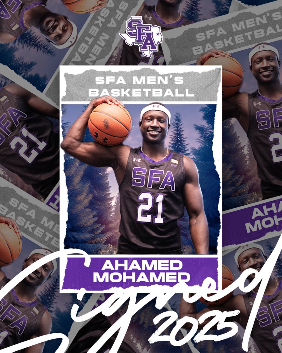 SFA Menās Basketball (@sfa_mbb) on Twitter photo First Team All-Lone Star Conference ā
NABC First Team All-District ā
Next stop: Nacogdoches. Welcome to The Piney Woods, <a href="/ahamed_mo21/">Ahamed Mohamed</a>!
#AxeEm First Team All-Lone Star Conference ā
NABC First Team All-District ā
Next stop: Nacogdoches. Welcome to The Piney Woods, <a href="/ahamed_mo21/">Ahamed Mohamed</a>!
#AxeEm