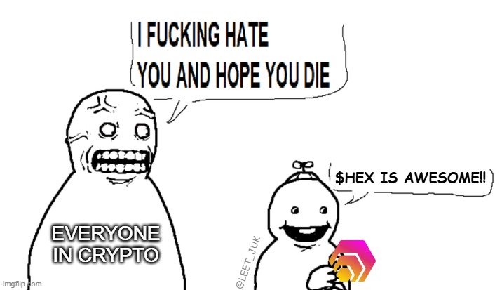 Why do people hate $HEX so much and our community?

We ONLY advocate for true decentralized finance and privacy... Is that not what crypto is supposed to be??

To hold your own private keys and custody of your coins removing middlemen and gov...

To have no "admin-keys"