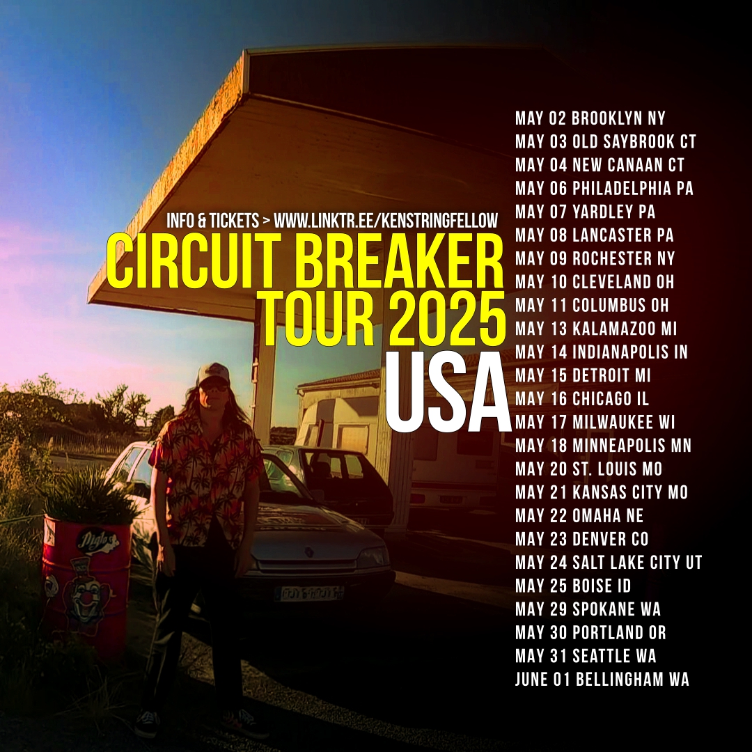 KenStringfellow's tweet image. JUST ANNOUNCED: 25 (and counting) dates across the US starting May 2 in Brooklyn. 

CIRCUIT BREAKER tour US part 2. 

on sale now linktr.ee/kenstringfellow