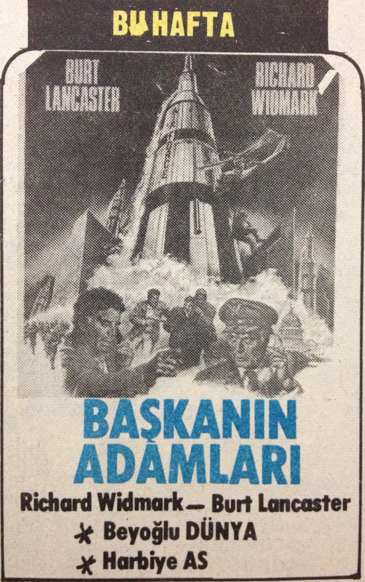 Twilight's Last Gleaming (1977)
Başkanın adamları
Gösterim Tarihi: 27.10.1979