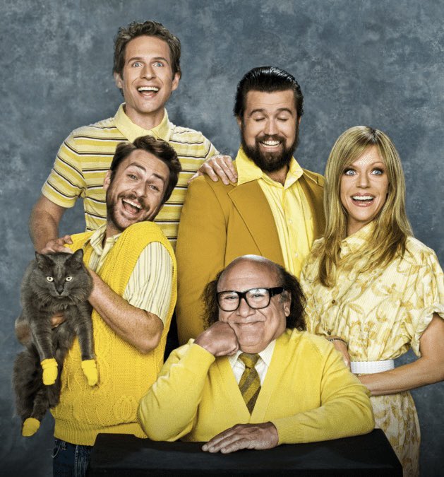 DiscussingFilm's tweet photo. ‘IT’S ALWAYS SUNNY IN PHILADELPHIA’ Season 17 will premiere July 9 on FXX.

The season will include the second half of the crossover with ‘ABBOTT ELEMENETARY’ https://t.co/Id1TwYbIXT