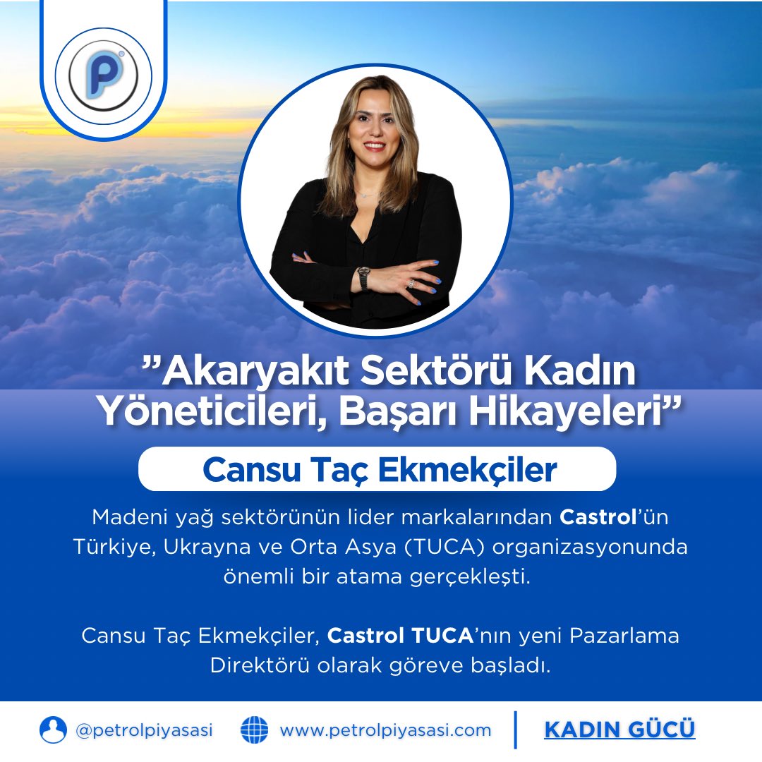 Castrol  TUCA’nın Yeni Pazarlama Direktörü Cansu Taç Ekmekçiler Oldu..!

petrolpiyasasi.com.tr/haberler/castr…

#Castrol #CastrolTUCA #Türkiye #Ukrayna #OrtaAsya #PazarlamaDirektörü #CansuTaçEkmekçiler #Petrol #Petrolpiyasası #Madeniyağ