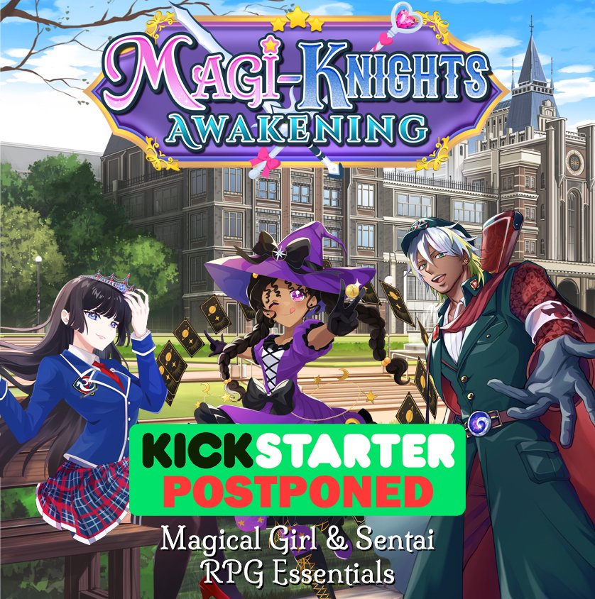 In case you've been waiting for an announcement of our Kickstarter launch date, please be aware that it's currently TBD. We're looking into other manufacturing options, or waiting for the tariff situation to improve, whichever comes first. ⭐️

#MagiKnights #Kickstarter