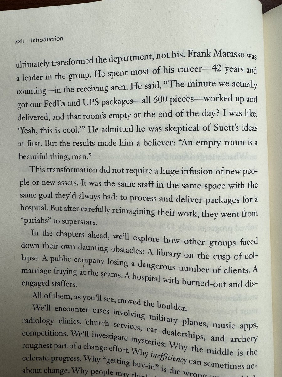 I will be citing examples from Dan Heath’s new book Reset when somebody tells me they need more people, more money, or new technology to improve operations