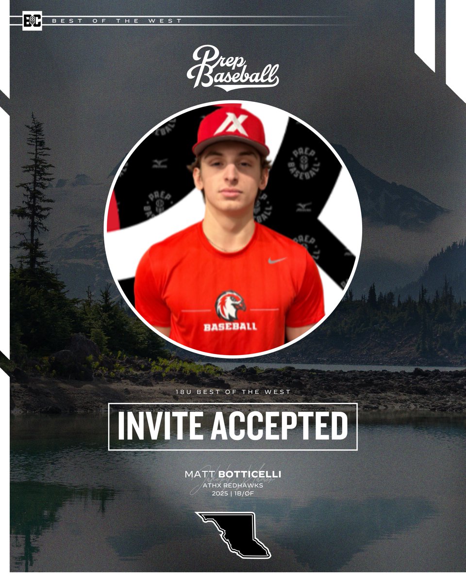 Prep Baseball Alberta (@prepbaseballab) on Twitter photo ๐๏ธ๐๐๐ ๐๐๐ฌ๐ญ ๐จ๐ ๐ญ๐ก๐ ๐๐๐ฌ๐ญ | ๐๐ง๐ฏ๐ข๐ญ๐ ๐๐๐๐๐ฉ๐ญ๐๐๐๏ธ
Representing us from Edmonton, Alberta, we welcome Matt Botticelli to our Prep Baseball Canada 18U National team!
See you in Kamloops, Matt ๐คฉ
#BestOfTheWest๐จ๐ฆ ๐๏ธ๐๐๐ ๐๐๐ฌ๐ญ ๐จ๐ ๐ญ๐ก๐ ๐๐๐ฌ๐ญ | ๐๐ง๐ฏ๐ข๐ญ๐ ๐๐๐๐๐ฉ๐ญ๐๐๐๏ธ
Representing us from Edmonton, Alberta, we welcome Matt Botticelli to our Prep Baseball Canada 18U National team!
See you in Kamloops, Matt ๐คฉ
#BestOfTheWest๐จ๐ฆ