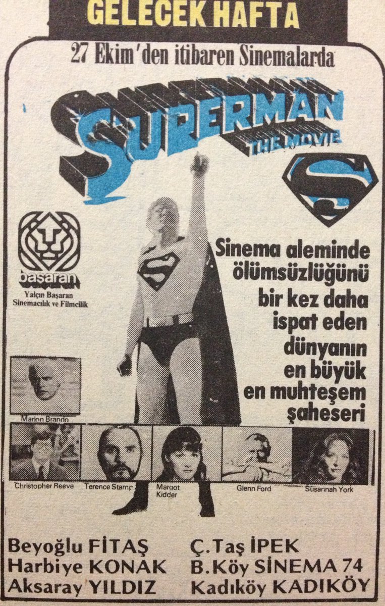Superman (1978)
Superman 
Gösterim Tarihi: 27.10.1979