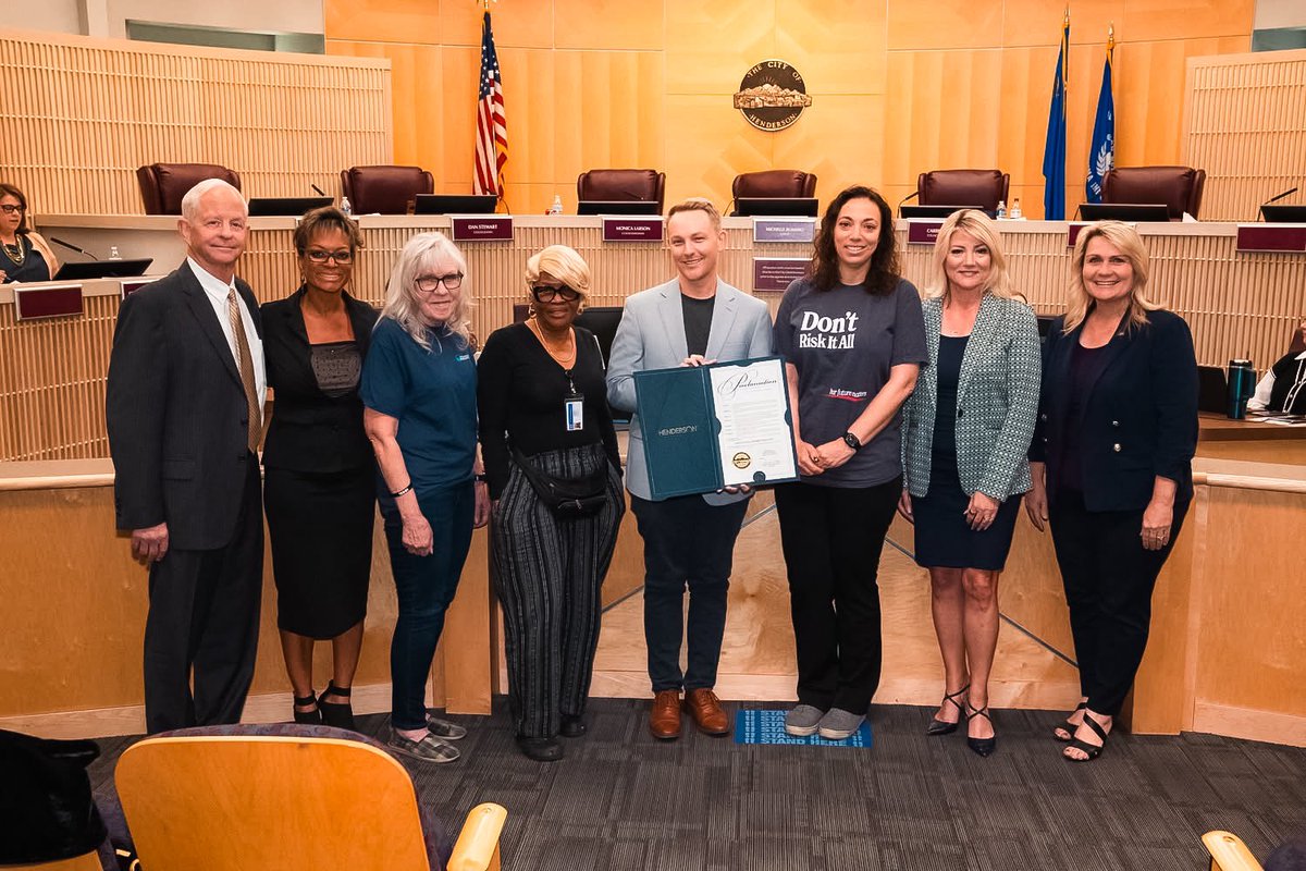 In a united effort to combat the ongoing fentanyl crisis, our executive director and members of our outreach team joined Mayor <a href="/MRomeroNV/">Mayor Michelle Romero</a> and Council yesterday - declaring April 29, 2025, as Fentanyl Awareness Day. We are proud to be working closely with the City of Henderson