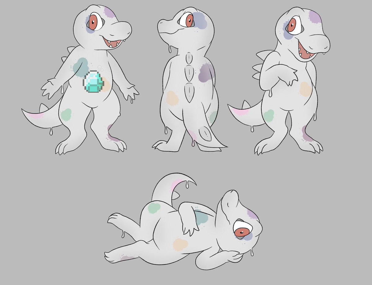 pashieplush's tweet photo. Character ref sheet commission 💙#commission #refsheet #scalieart #characterart #ipadpro #Procreate #pokemon #slimecharacter #furryart https://t.co/DrmXq2XOFf