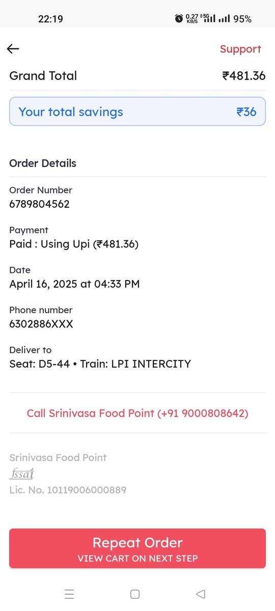 d_balakrishna's tweet photo. @zomatocare https://t.co/RWOA1wa6fV