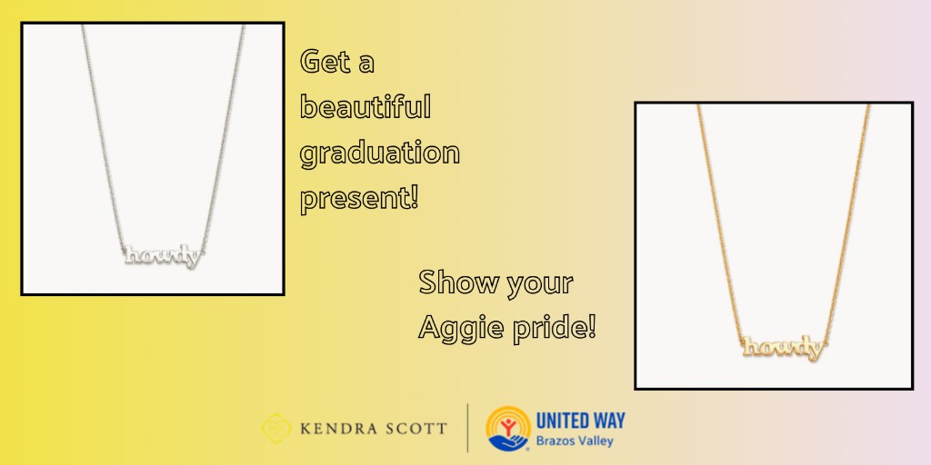 United Way BV (@unitedwaybv) on Twitter photo Come down to <a href="/KendraScott/">kendrascott</a> this Thursday in <a href="/Century_Square/">Century Square</a> and get some bling to help support United Way of the Brazos Valley! Be sure to mention us, or use the code GIVEBACK-IRKCR online during checkout!ππ Come down to <a href="/KendraScott/">kendrascott</a> this Thursday in <a href="/Century_Square/">Century Square</a> and get some bling to help support United Way of the Brazos Valley! Be sure to mention us, or use the code GIVEBACK-IRKCR online during checkout!ππ