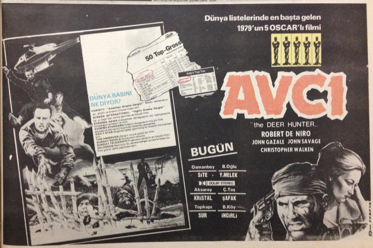 The Deer Hunter (1978)
Avcı
Gösterim Tarihi: 29.10.1979