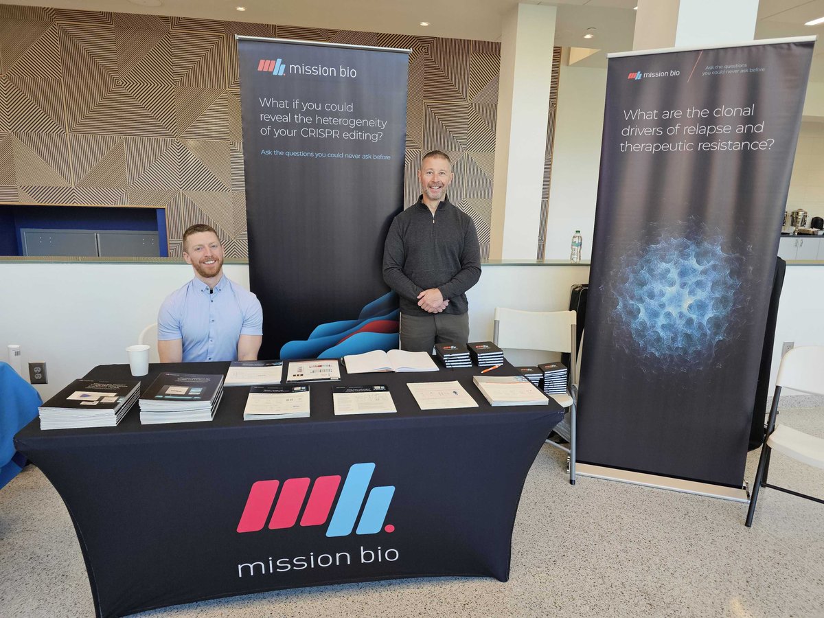 Our team is having an *AWSOM* time in Atlanta today at the 4th annual Atlanta Workshop of Single-cell Omics. If you're attending, be sure to swing by our table to say hi! 👋 

Learn more about the Tapestri platform here ➡️ missionbio.com/products/platf…