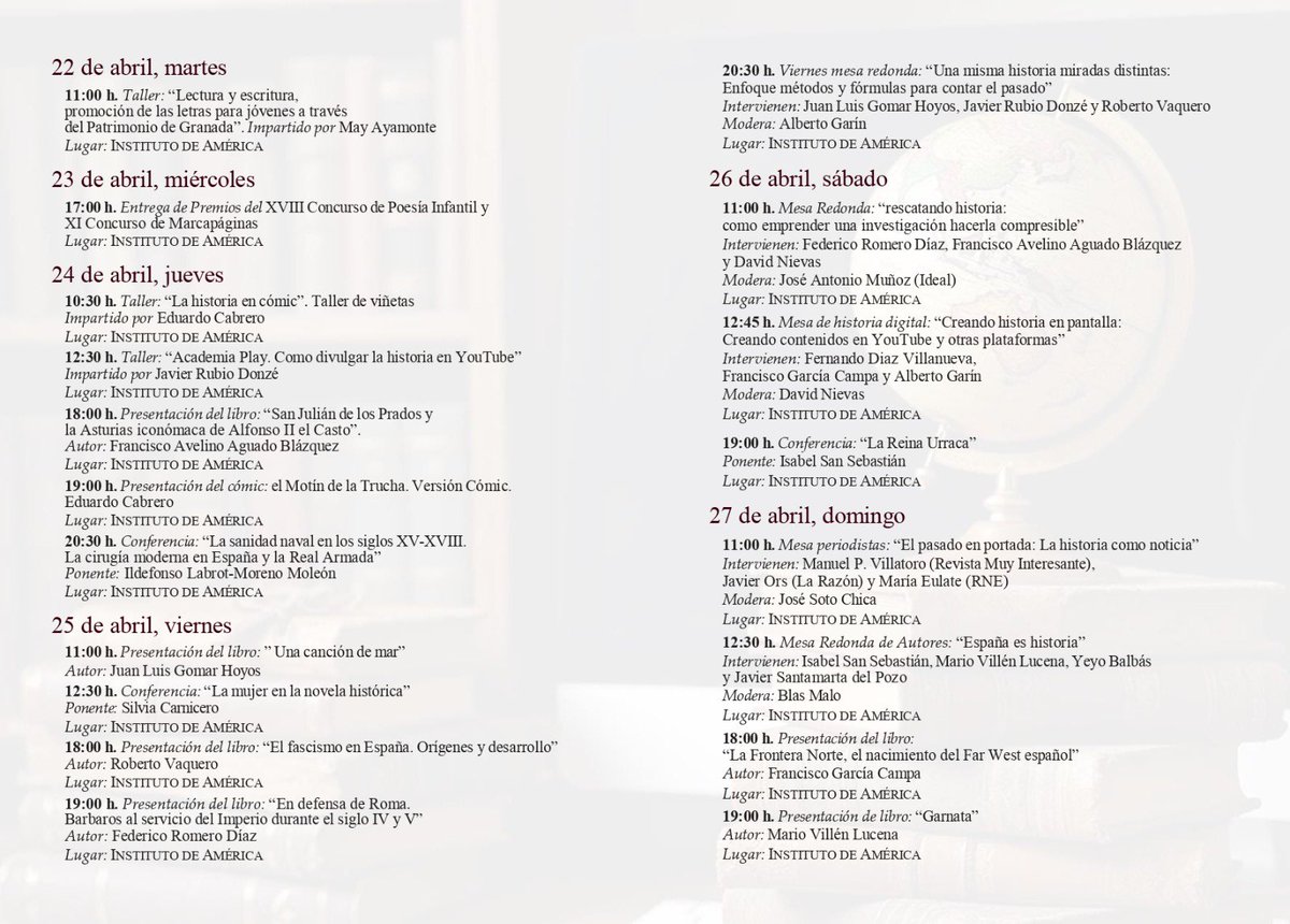 II FESTIVAL LITERATURA HISTÓRICA

📖 Historia: del papel a la pantalla

🔗 Consulta la programación completa en capitulacionessantafeoficial.es