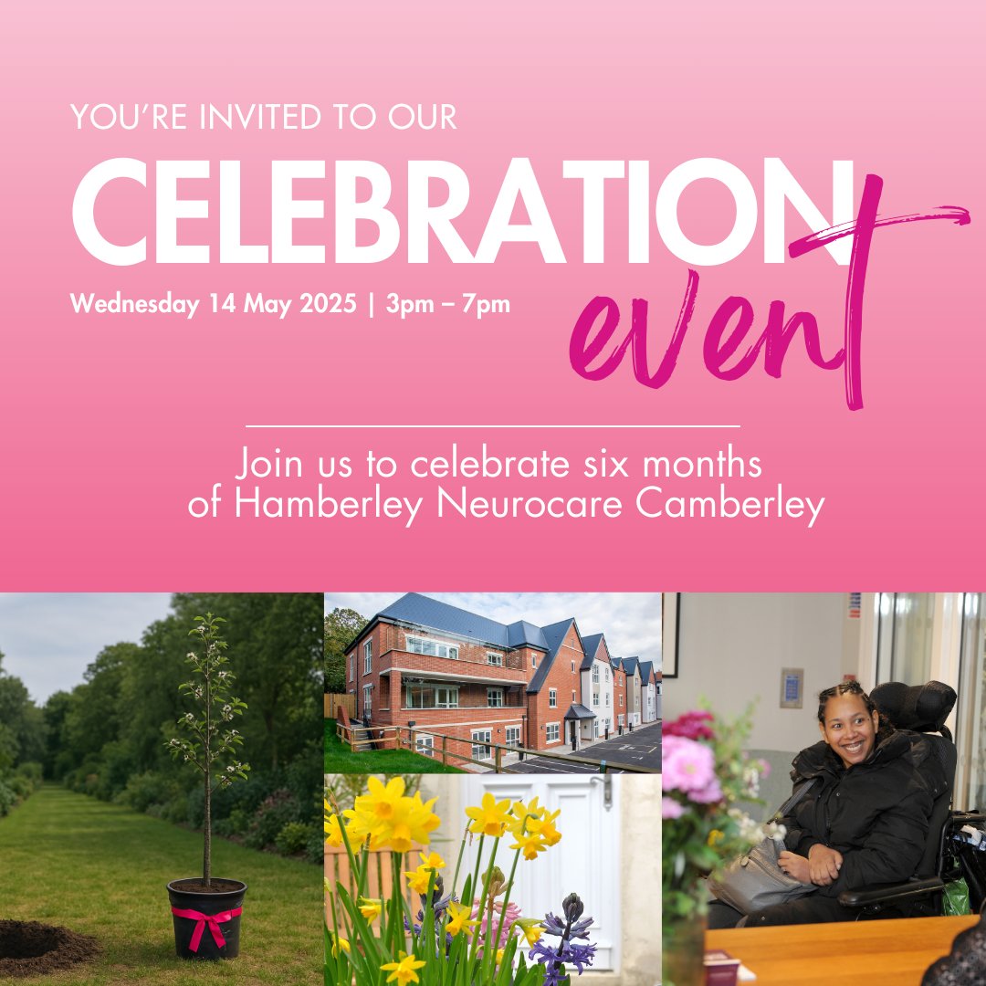 Join us on 14 May at Hamberley Neurocare #Camberley as we celebrate six months of innovation, outcomes and community. With tours, live music, refreshments &amp; a ceremonial tree planting with the Mayor—discover what’s possible in neurorehabilitation. 

hamberleyneurocare.co.uk/news-events/20…