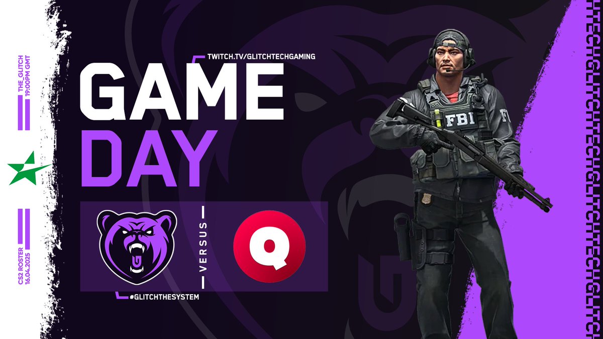 Glitchtech Esports (@glitchteches) on Twitter photo GAME DAY🎮
Glitchtech face off against QUAZAR x 44 tonight in #ESEA Advanced S53. Will the boys pick up their first Victory?👀
📅Today, 19:00 GMT+1
⚔️QUAZAR x 44
🎙️<a href="/Sleepjie/">sleepjie</a>
📺twitch.tv/glitchtechgami… GAME DAY🎮
Glitchtech face off against QUAZAR x 44 tonight in #ESEA Advanced S53. Will the boys pick up their first Victory?👀
📅Today, 19:00 GMT+1
⚔️QUAZAR x 44
🎙️<a href="/Sleepjie/">sleepjie</a>
📺twitch.tv/glitchtechgami…