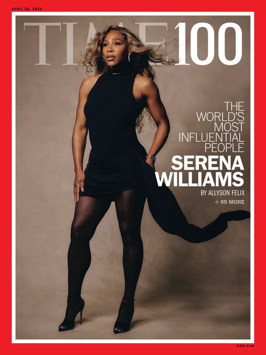 PopCrave's tweet photo. Serena Williams stuns for TIME’s 100 Most Influential People of 2025 issue.

📸: Adrienne Raquel https://t.co/6vYgHFg7i8