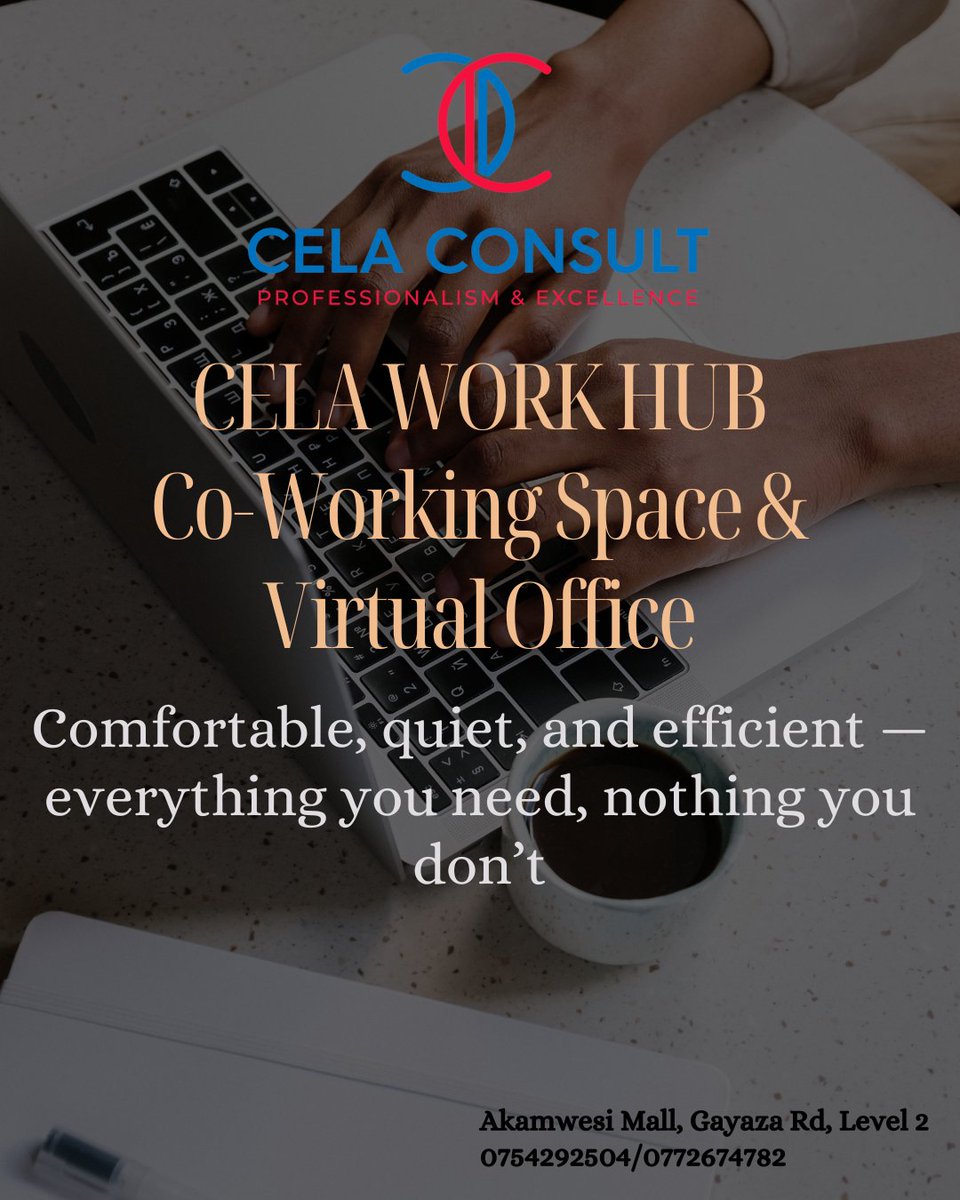 CelaConsult's tweet photo. Welcome to your productivity work hub — modern, accessible, and designed to inspire from the outside in.
#CELAWorkhub
#Coworkingspace
#Productivity https://t.co/sEmhxYKTuO