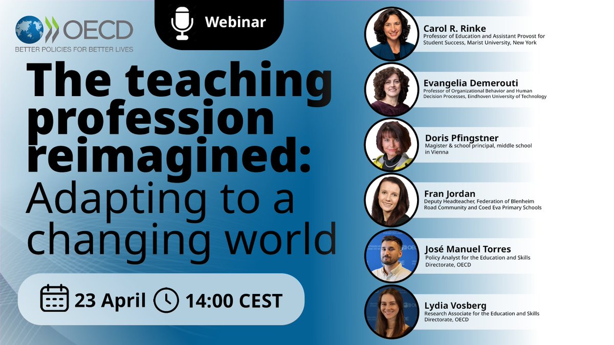Schools are evolving, and the teaching profession needs to adapt too.

Our upcoming webinar explores how to build a teaching profession that’s resilient and fit for today’s schools.

Register now and be part of the live chat 👉 bit.ly/4ikLKgx

<a href="/TheFederation1/">The Federation</a> <a href="/EDemerouti/">Evangelia Demerouti</a>