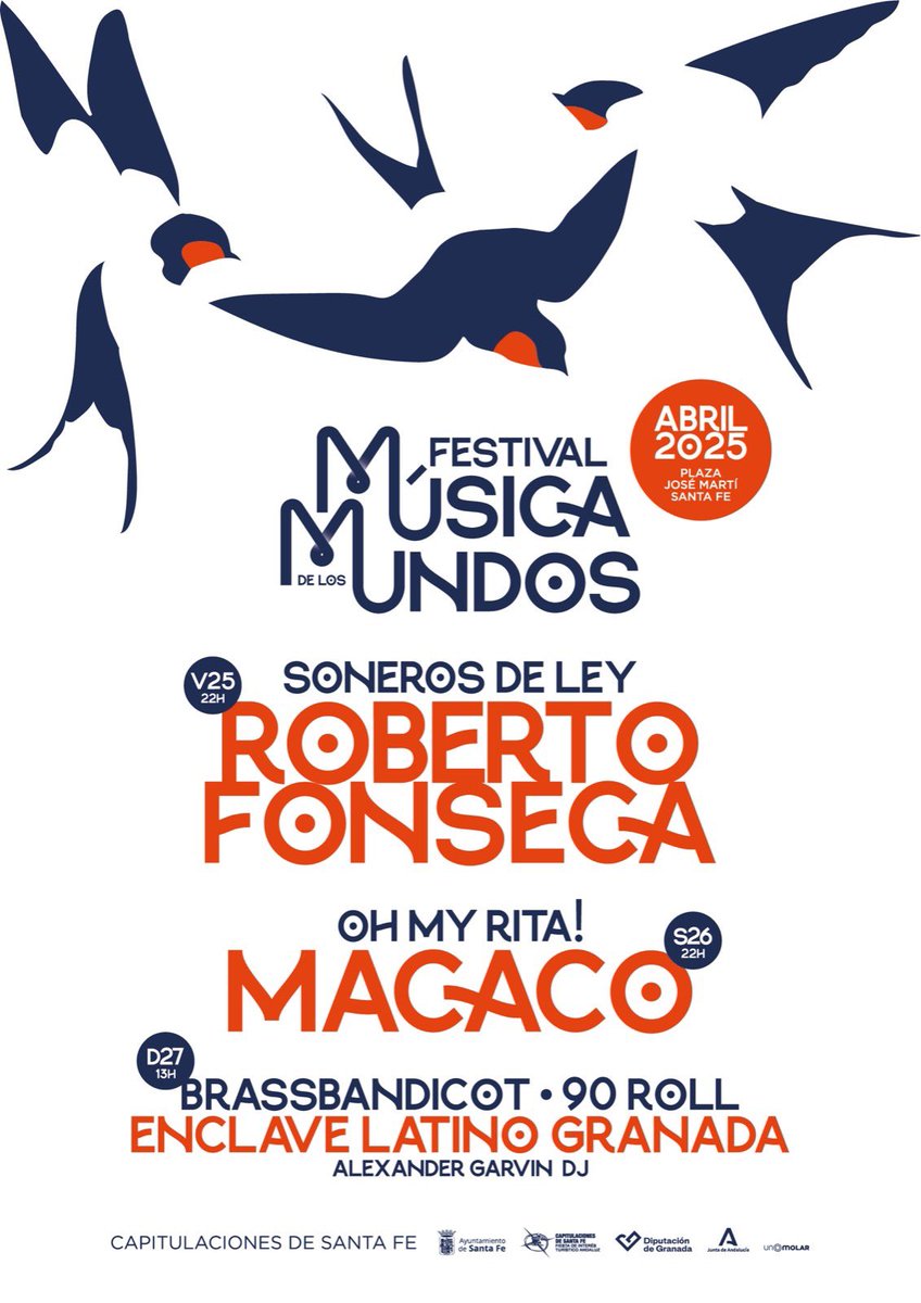🎶FESTIVAL MÚSICA DE LOS MUNDOS 🌍

🔗 Consulta la programación completa en capitulacionessantafeoficial.es