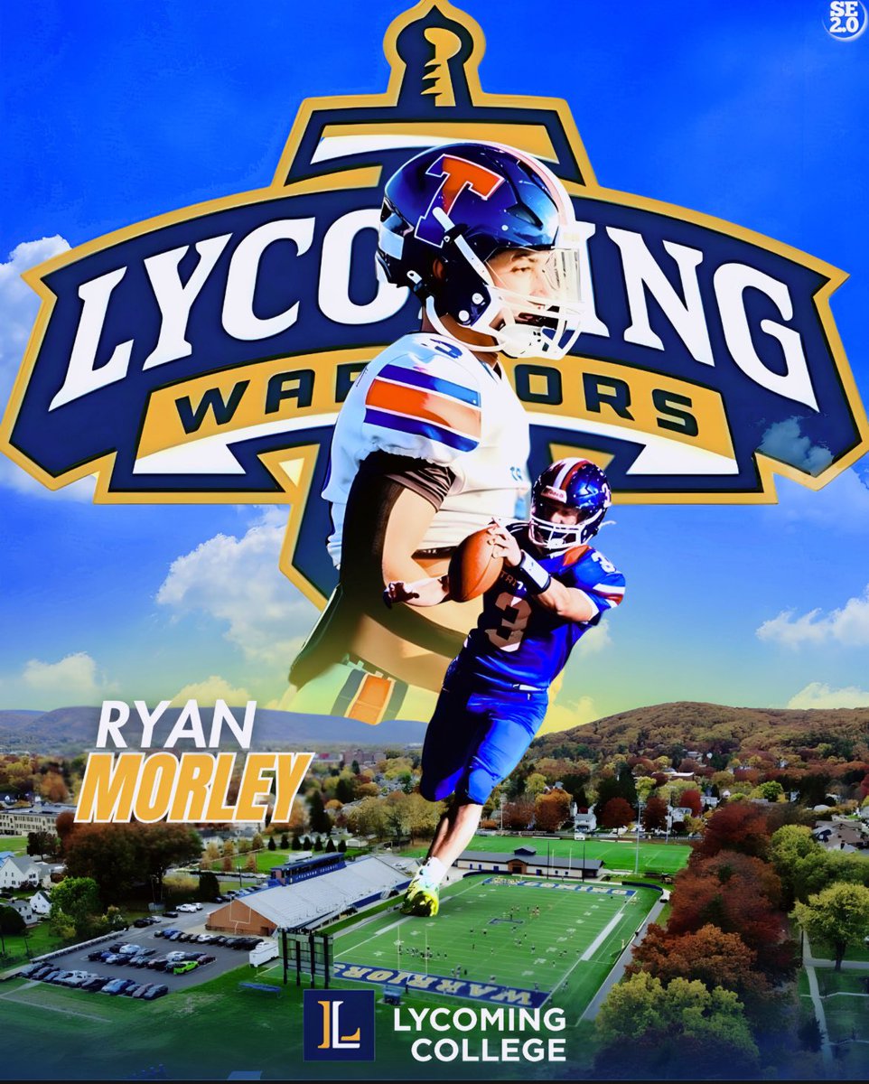 Ryan Morley #3 (@rmorley3_) on Twitter photo After a long process and talks with my family and <a href="/CoachDeLucia/">Mark DeLucia</a> and <a href="/MCtheHC/">Mike Clark</a> I have decided to continue my athletic and academic journeys at Lycoming college!!
<a href="/WarriorsFBall/">Lycoming Football</a> After a long process and talks with my family and <a href="/CoachDeLucia/">Mark DeLucia</a> and <a href="/MCtheHC/">Mike Clark</a> I have decided to continue my athletic and academic journeys at Lycoming college!!
<a href="/WarriorsFBall/">Lycoming Football</a>