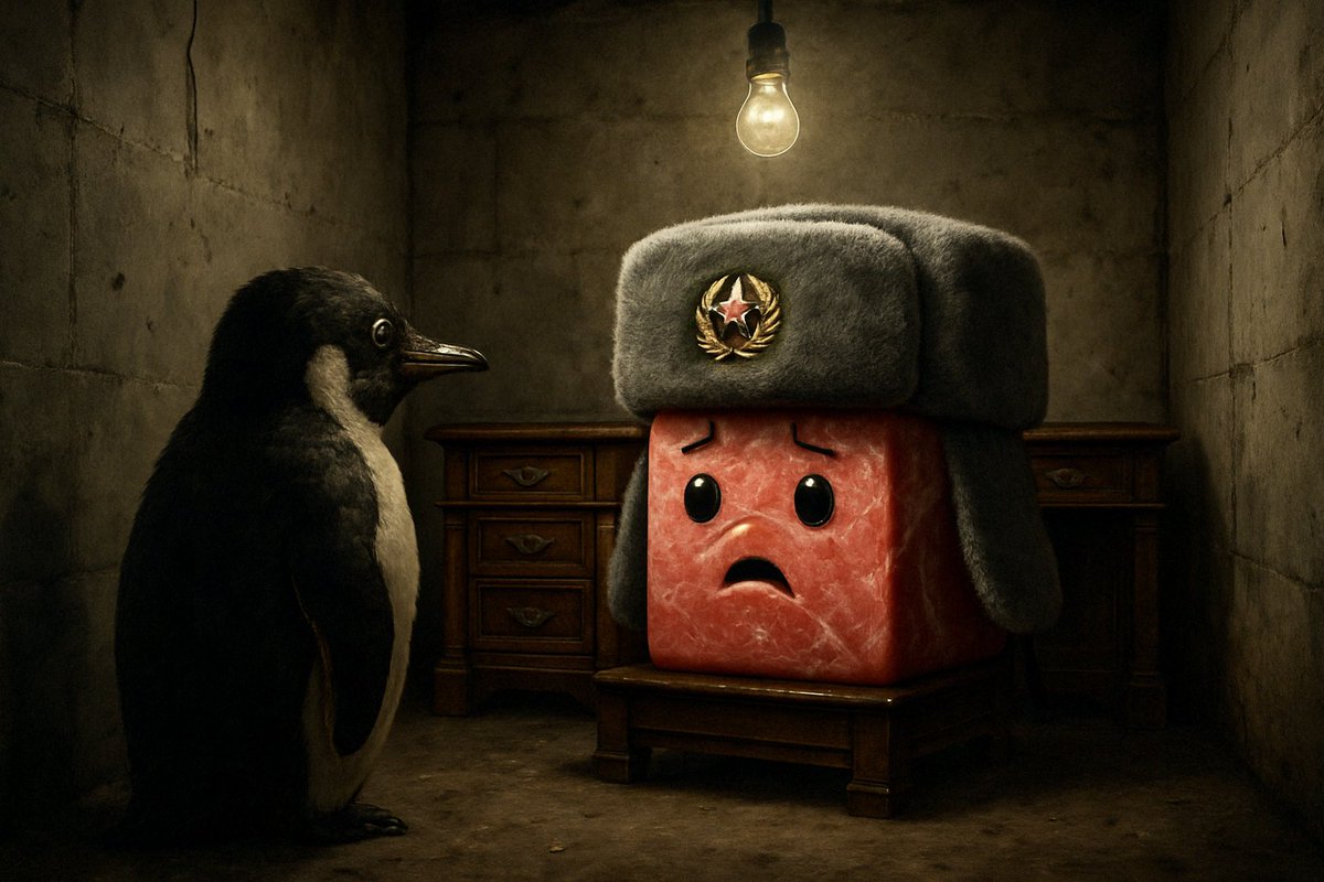 So in #Cubie's role as direct Russian liaison to the White House, he's asked to do some strange things. 
This morning he was asked to keep an eye on the Trade delegation from the Heard Island and McDonald Islands.
Are penguins carnivores? #nervous #MyMeatIsOnFire