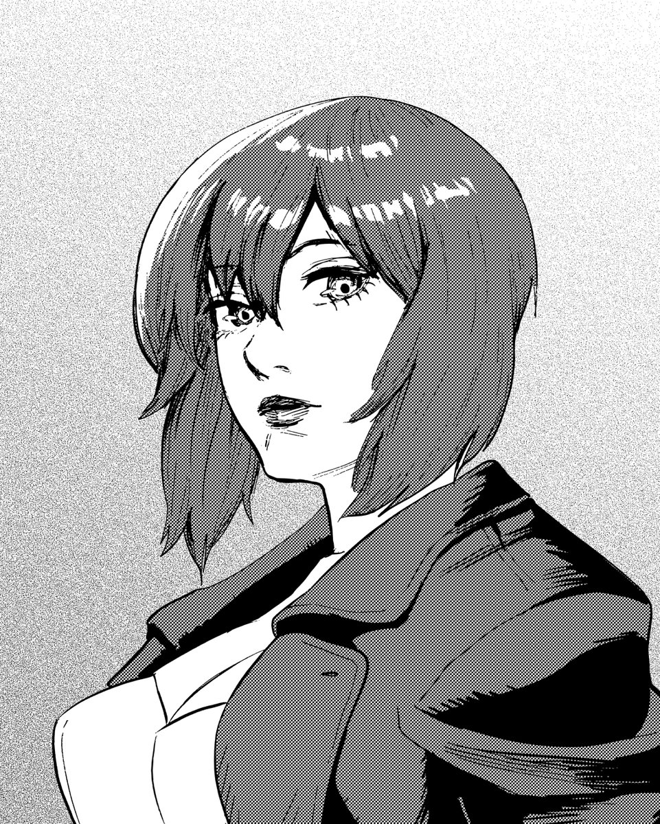 Feel like drawing Motoko Kusanagi cause why not?