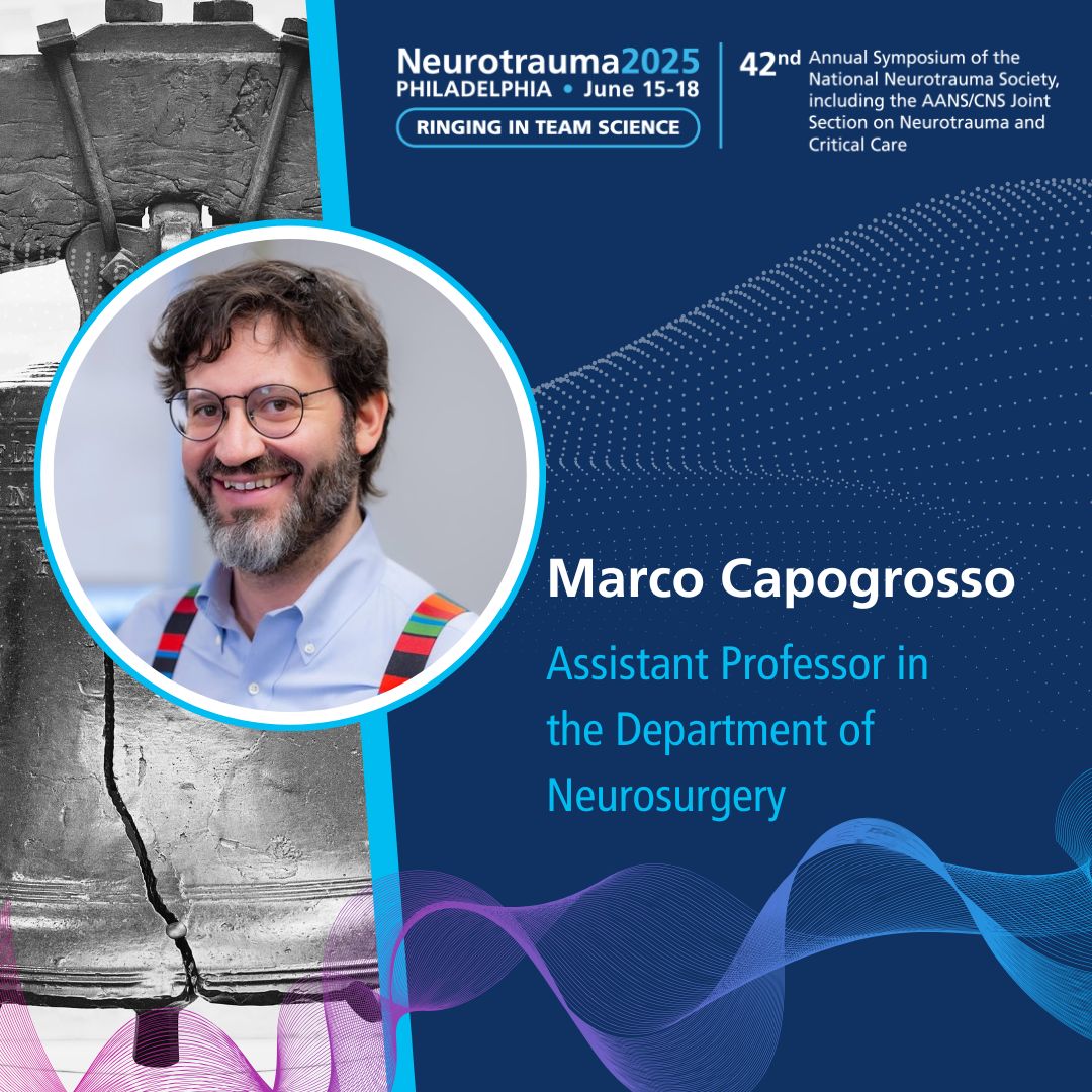 NeurotraumaSociety (@neurotrauma) on Twitter photo 🎤 Keynote Speaker Announcement: <a href="/MCapogrosso/">Marco Capogrosso</a>
We’re excited to welcome Marco Capogrosso as a keynote speaker at #NNS2025!
Dr. Capogrosso joined the University of Pittsburgh Department of Neurological Surgery as an assistant professor in 2020. His research spans biomedical 🎤 Keynote Speaker Announcement: <a href="/MCapogrosso/">Marco Capogrosso</a>
We’re excited to welcome Marco Capogrosso as a keynote speaker at #NNS2025!
Dr. Capogrosso joined the University of Pittsburgh Department of Neurological Surgery as an assistant professor in 2020. His research spans biomedical