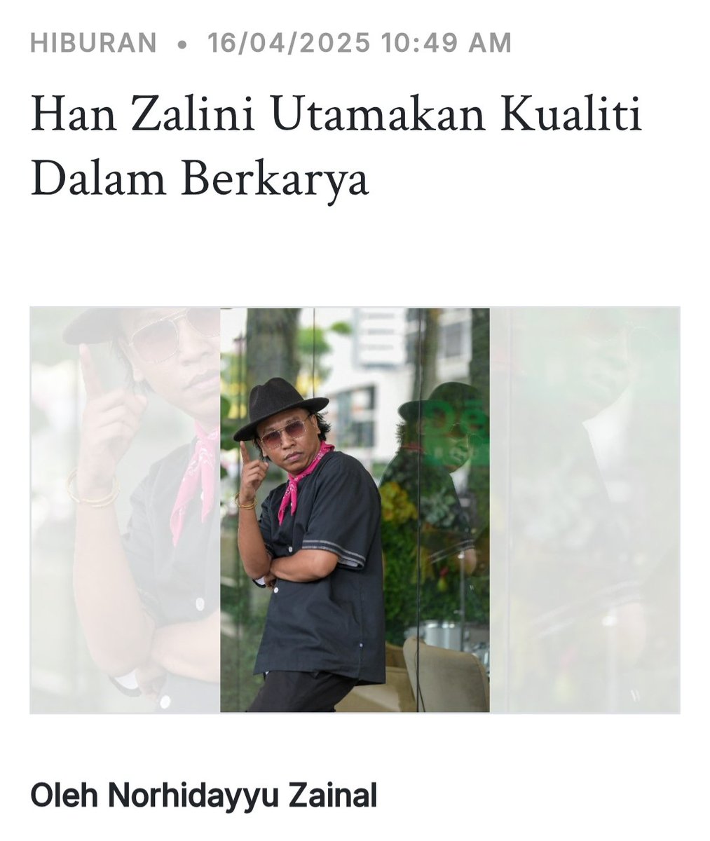 Terima kaseh <a href="/bernamadotcom/">BERNAMA</a> diatas artikel ini! 
 lifestyle.bernama.com/news.php?id=24…