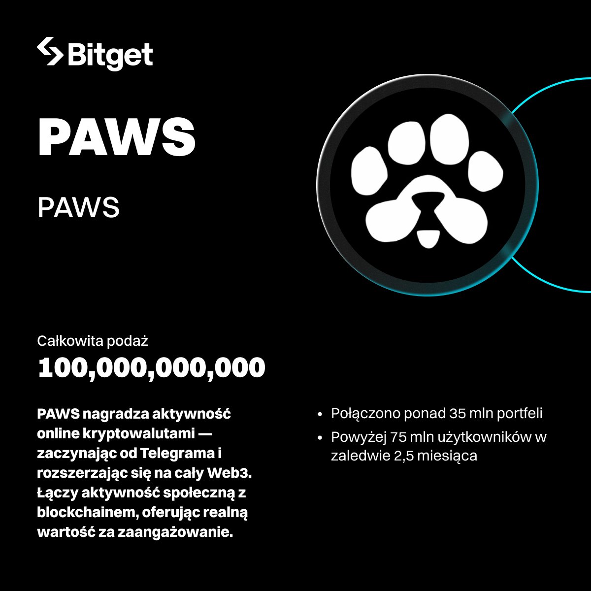 Handel $PAWS od <a href="/GOTPAWSED/">PAWS Labs</a> już dostępny na #BitgetSpot! 🐾

🚀 Handluj teraz: bitget.com/pl/spot/PAWSUS…

Dowiedz się więcej o $PAWS ⤵️