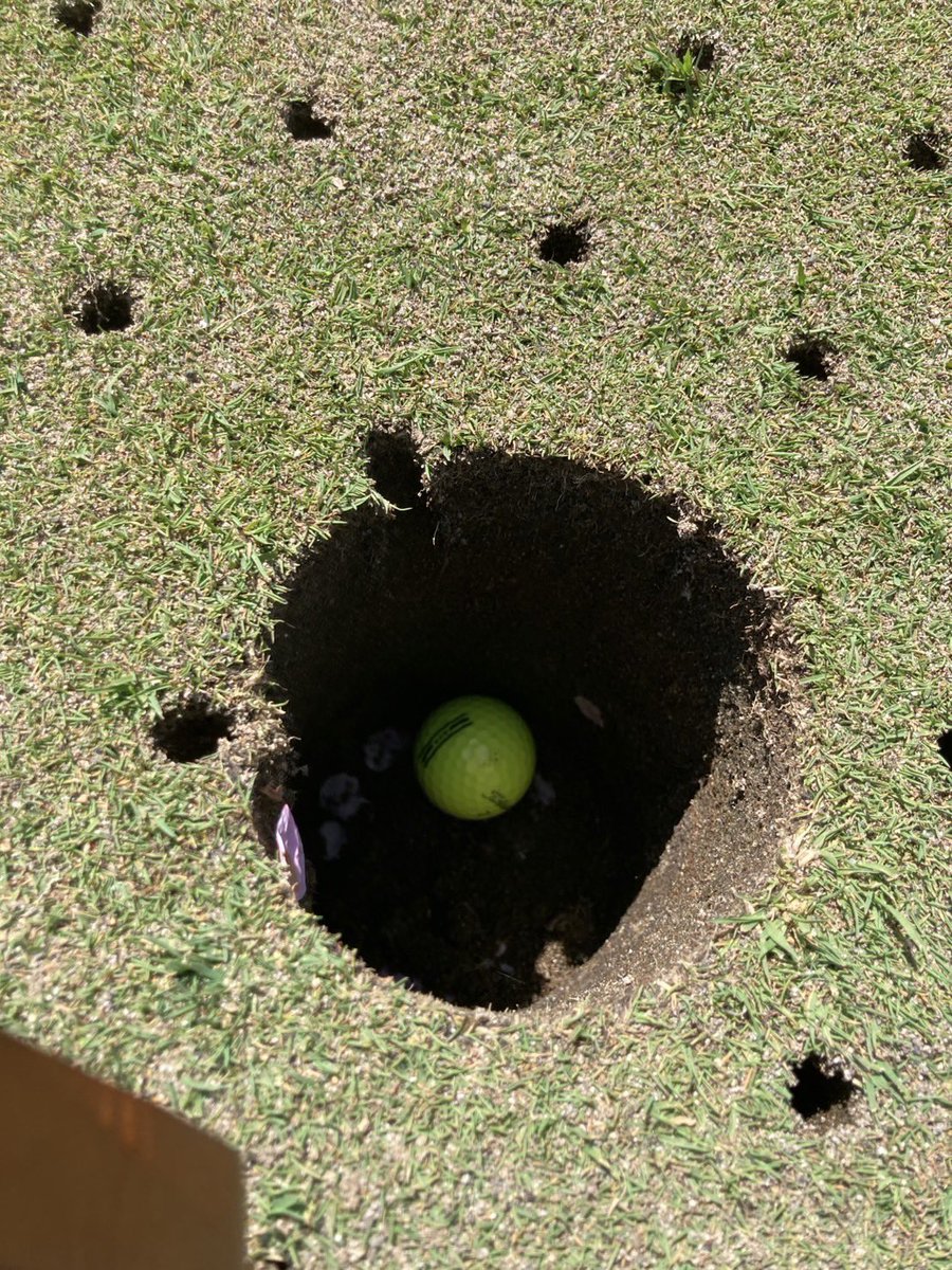 renagolf77's tweet photo. ショートで引っかけて、サブグリーンに乗ったな〜って思ってたらホールインワンしてた🤣
変なとこで運使ってしまった〜笑 https://t.co/Qd2EVLw5dG