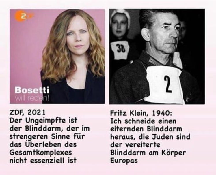 U.a. wegen dieses Vergleichs über ZDF-Komikerin Sarah Bosetti erging der Strafbefehl gegen Stefan Niehoff.

Absolut unfassbar, was die Staatsanwaltschaft Bamberg sich hier leistet. 

apollo-news.net/ermittlungen-w…