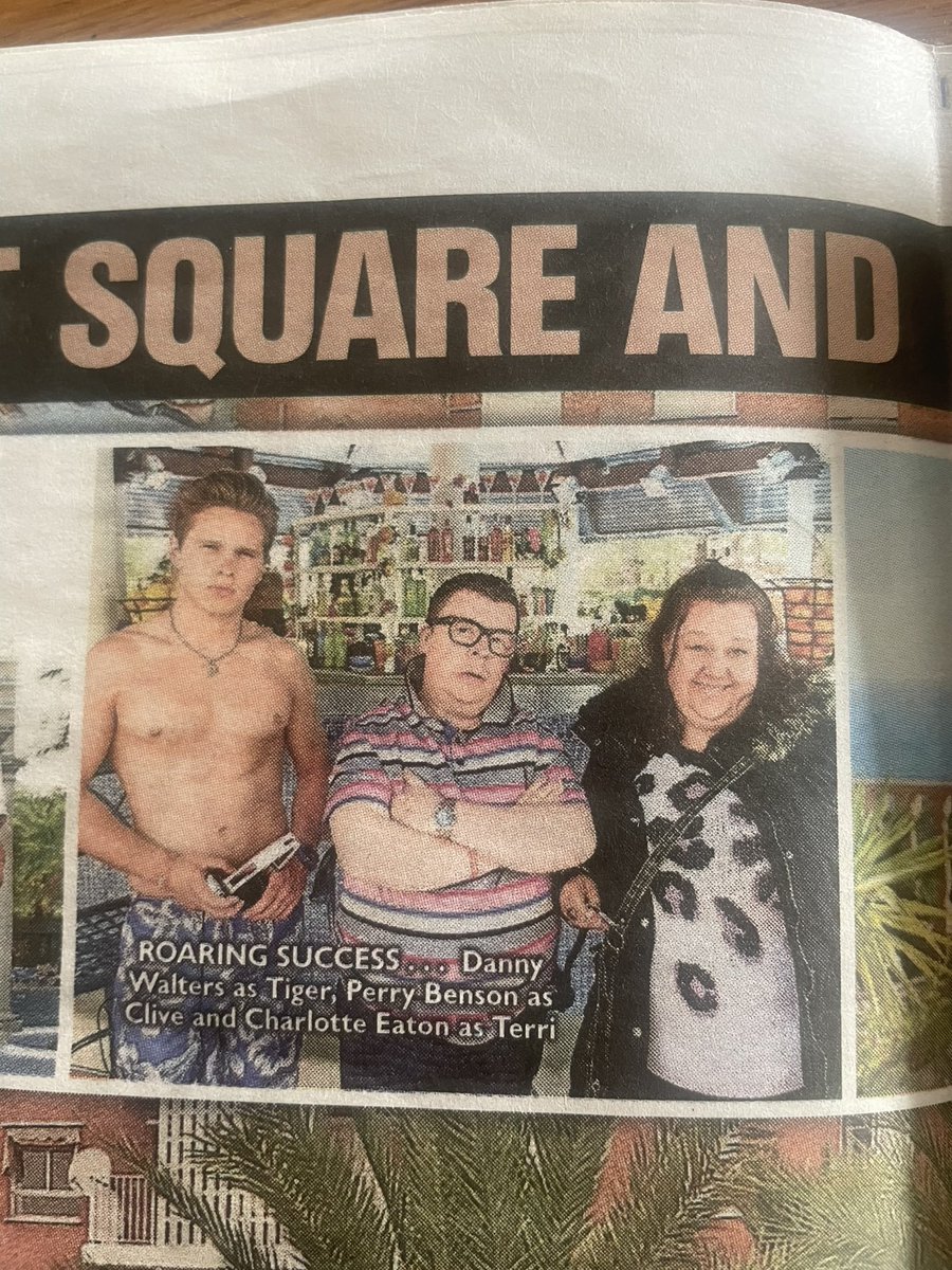 Back in the papers! 👀 #Benidorm #benidormtv #terridyke #actor #terri #benidormsback