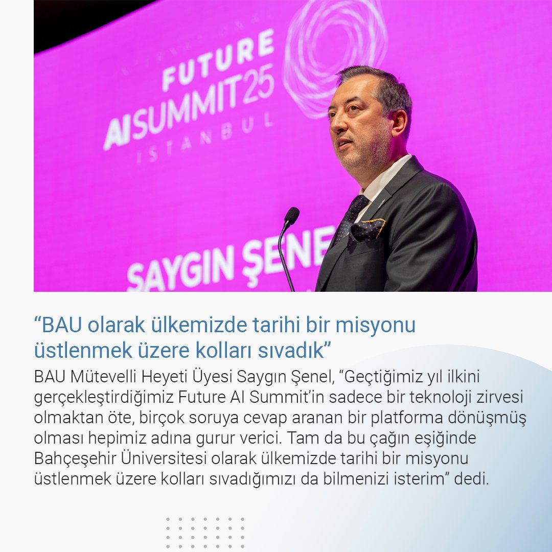 buek_mim's tweet photo. Türkiye’de ilk defa yapay zekânın kendi hazırlayıp planladığı iki gün sürecek Uluslararası Yapay Zekâ Zşrvesi, Bahçeşehir Üniversitesi Güney Kampüs’te başladı. 
Zirvenin açılış sunuculuğunu, konuşmasını kendisi hazırlayan yapay zekâ destekli “Lucia” yaptı.
https://t.co/6zTp0zHw82 https://t.co/xg2LNdQB1h
