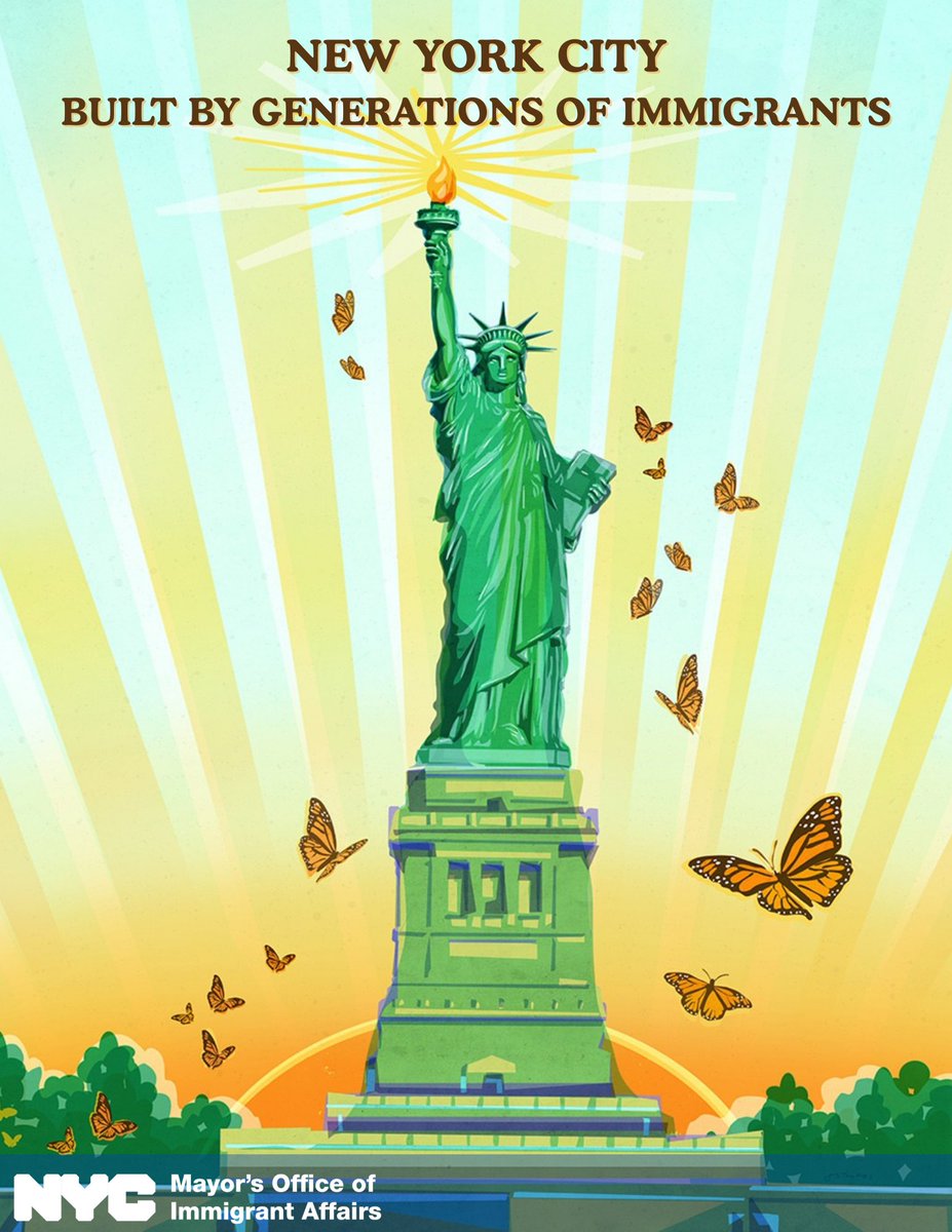For hundreds of years, immigrant New Yorkers have transformed NYC into a global capital of innovation, creativity, and progress. During #ImmigrantHeritageWeek2025 we celebrate generations of immigrants who have LITERALLY built our City. 

Learn more: nyc.gov/site/immigrant…