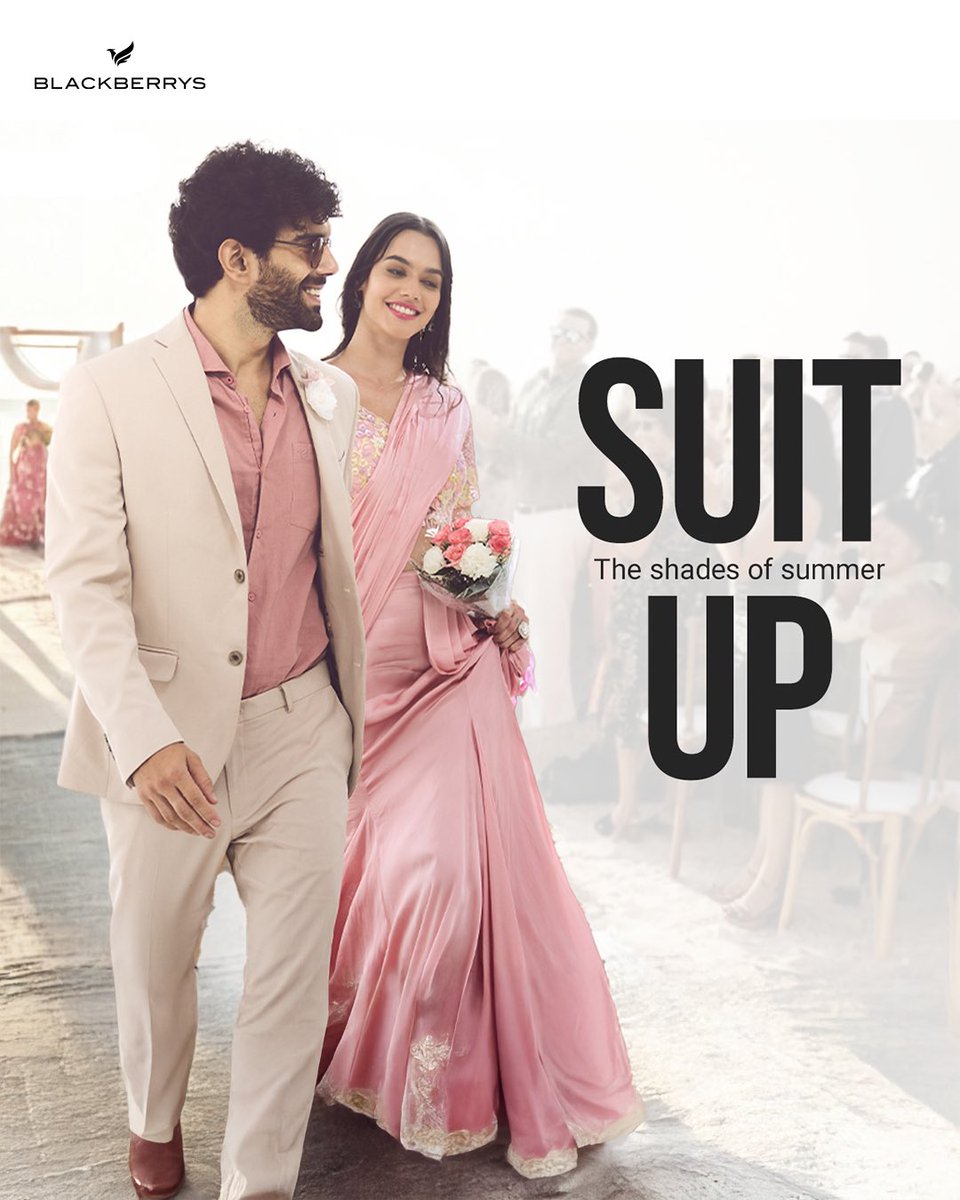 Gear up, groom squad! Check out our lightweight, breathable suits in vibrant summer colours — perfect for a wedding season full of good vibes and unforgettable memories. 

Visit your nearest Blackberrys store or shop online at blackberrys.com

#WeddingCollection