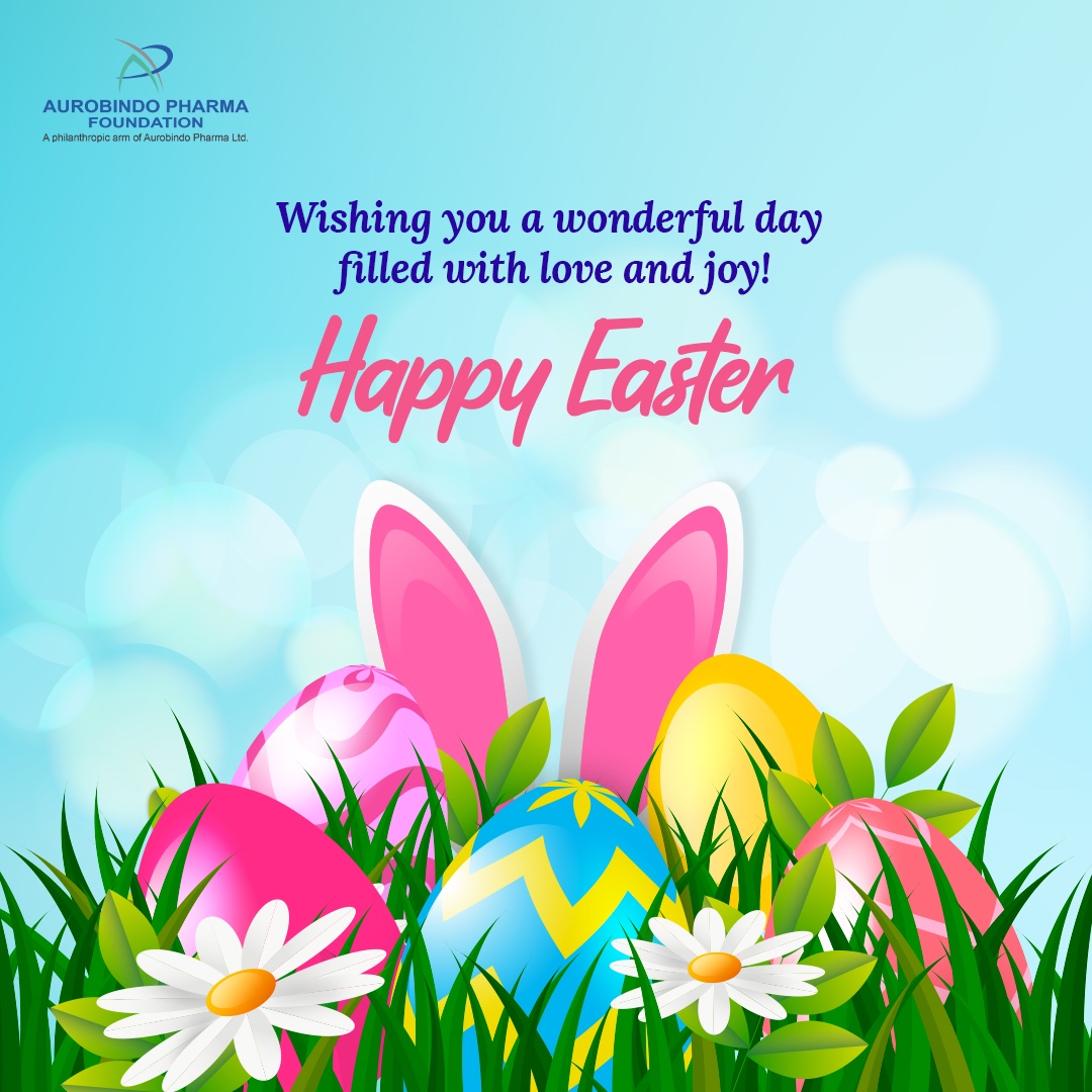 apf_in's tweet image. Hope, renewal, and new beginnings - that’s what Easter is all about. On this blessed day, we wish you a day full of joy and laughter.

#HappyEaster #AurobindoPharmaFoundation