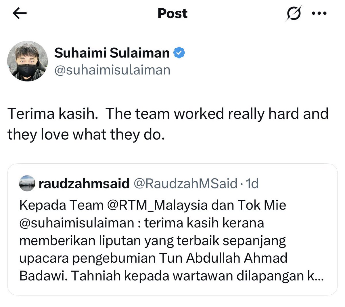 Suhaimi Sulaiman tweet media
